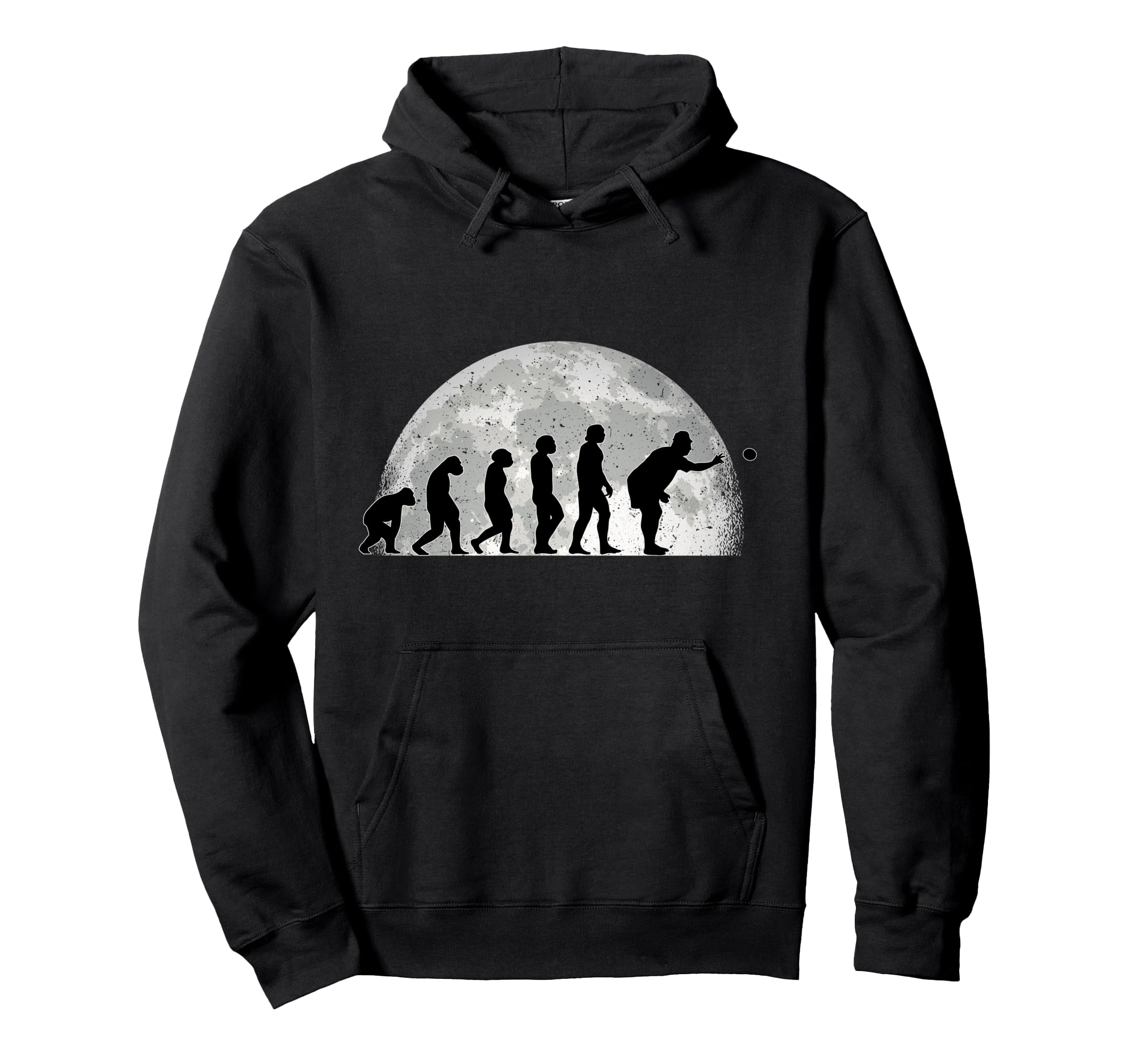Boccia Evolution Moon Boule Petanque Bocce Pullover Hoodie