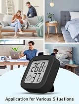 Houdian Digital Hygrometer Indoor Thermometer Humidity Gauge - Temp Humidity view 7