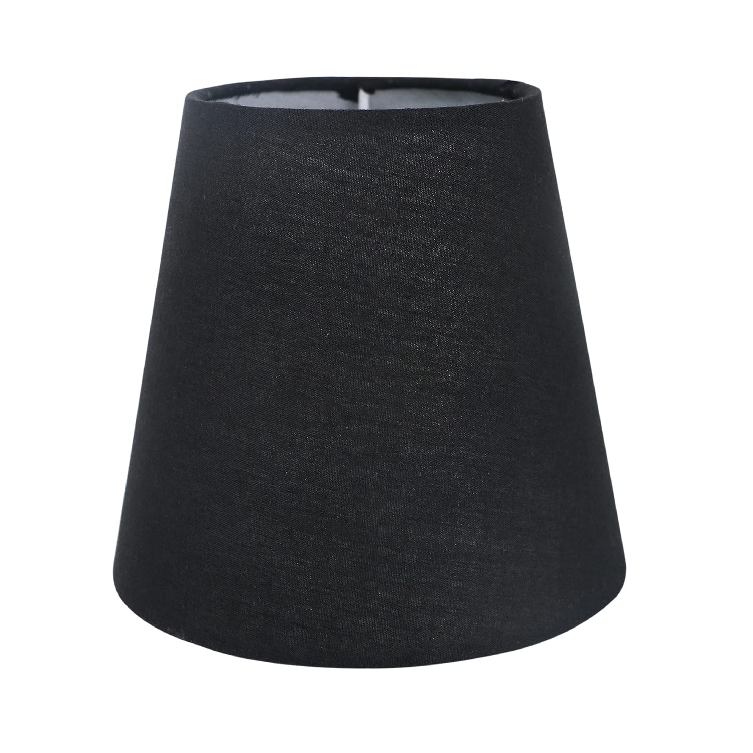 Eastlion 5.5" E14 Screw Fabric Light Shade Candle Chandelier Lampshades Small Droplight Wall Lamp Shade,Black โ image 1
