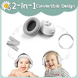 Boenfu Baby Ear Defender 2-in-1 Pink Adjustable Noise Reduction Earmuffs 25 dB view 2