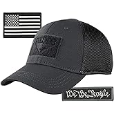 Condor MESH Fitted Tactical Cap Bundle - We The People & USA - Choose Size