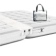 BALIBETOV Twin to King Bed Converter Mattress Bridge, Adjustable Connector Gap Filler Kit, Soft Memory Foam Topper with Bedding Strap, Full, Queen, XL Compatible