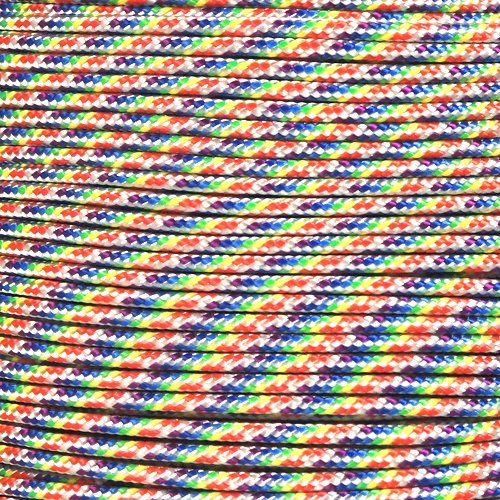 PARACORD PLANET 10, 25, 50, and 100 Foot Hanks of 425 Paracord (3mm) - Made of 100% Nylon for Tactical, Crafting, Survival, General Use, and Much More (Tie Dye, 100 Feet) — image 1