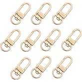 PH PandaHall Key Chain Clips, 30 Pieces Golden Metal Lobster Claw Clasps Swivel Lanyards Trigger Snap Hooks Strap for Keychain Key Rings DIY Bags Jewelry Findings Crafts, 34x14x6.5mm