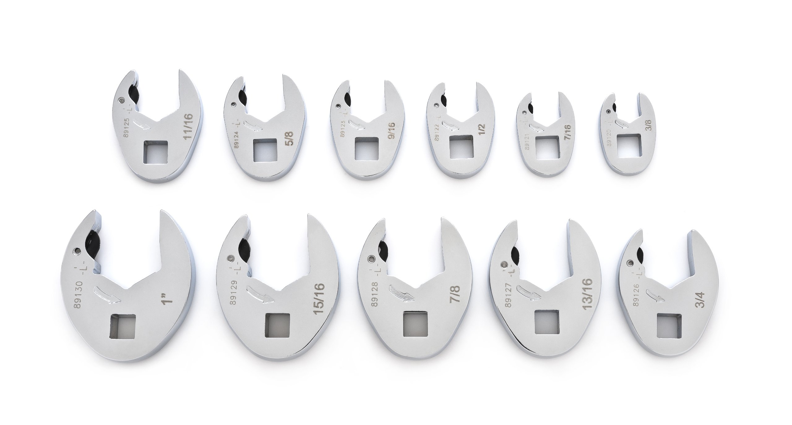 GearWrench 11 Pc. 3/8" Drive Ratcheting Crowfoot Wrench Set, SAE - 89118