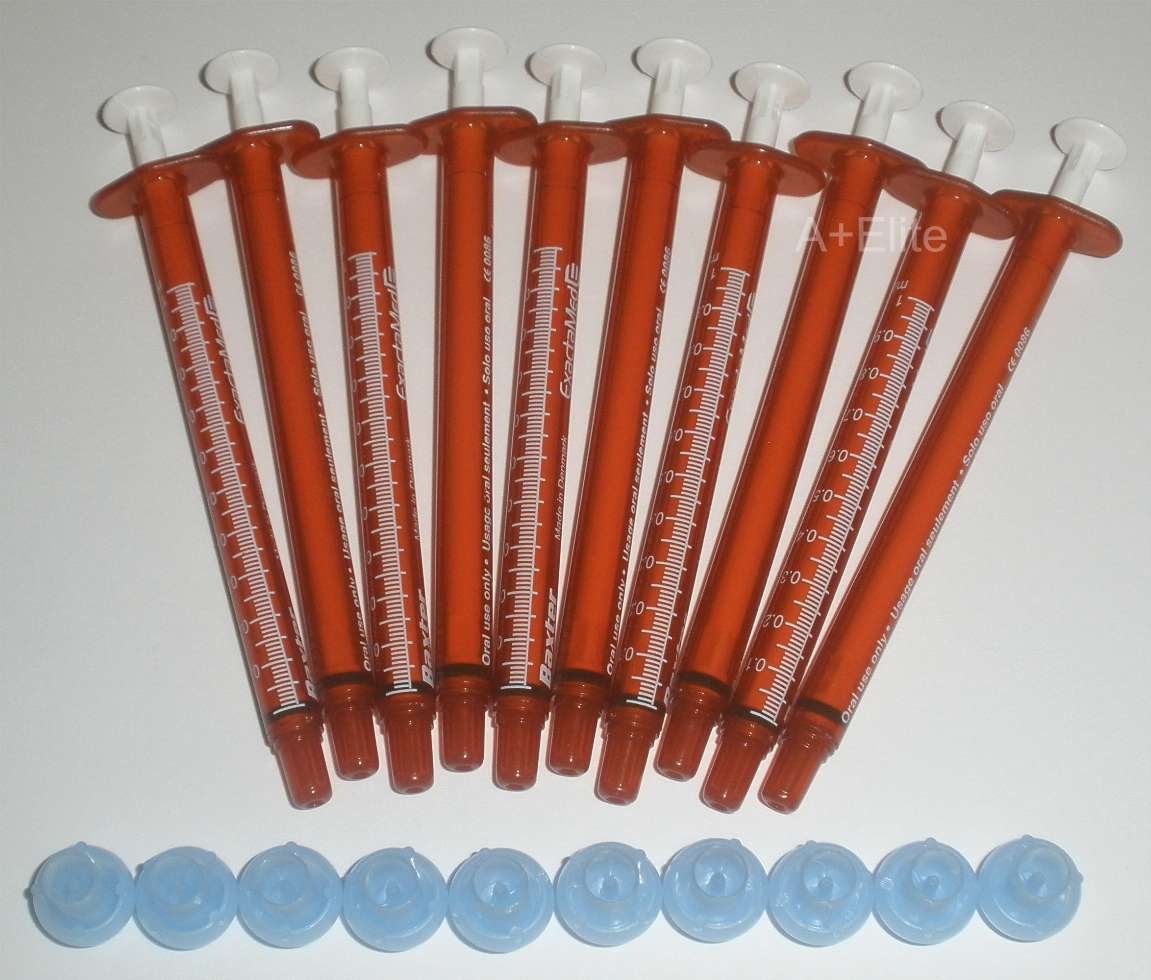 BAXA ExactaMed Oral Liquid Medication Syringe 5cc/5mL 10/PK