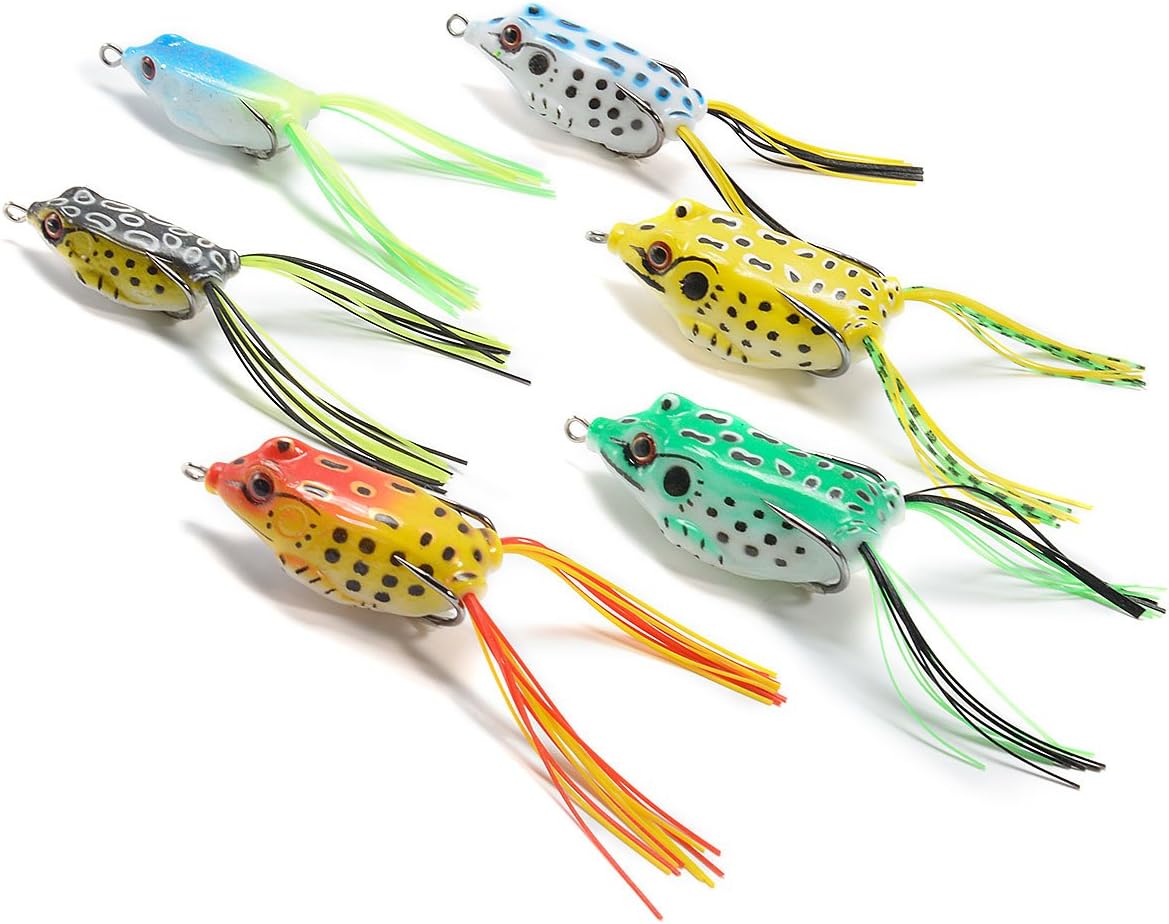 Supertrip Topwater Frog Crankbait Tackle Crank Bait Bass Soft Swimbait Lures Crankbaits Baits Hard Bait Fishing Lures Color 6pcs : Sports & Outdoors