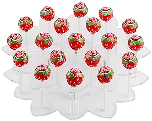 YestBuy flower Shaped Acrylic Cake Pop Stand 1 pc/Pack