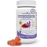NutriMagic Brain Booster+ 30mg Pure Saffron Extract Gummies & Multivitamin D3, B6, B12, Zinc, Supports Kids Brain Health, Focus, Memory, Attention, Mood Balance, Non-GMO Kids Supplement, 30x Servings