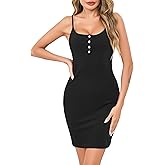 Vlazom Women's Full Slip Dress Adjustable Spaghetti Strap Slip Dress Knee Length Lingerie Nightgown for Under Dress S-3XL