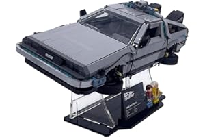 Brickcessories Acrylic Display Stand for Lego 10300 - Back to The Future Time Machine Delorean