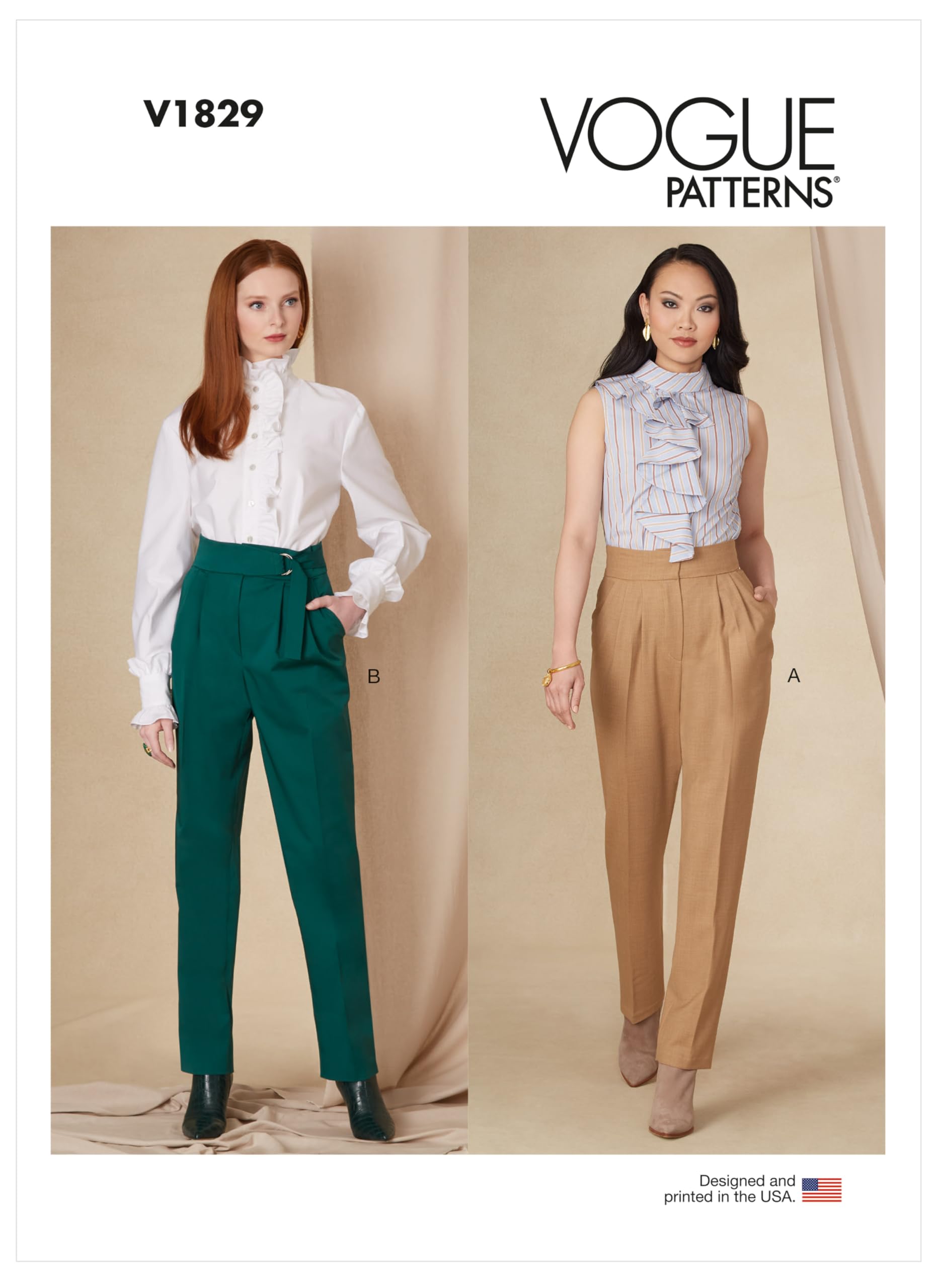 Vogue Patterns V1829B5 Misses Skirt/Pants B5 (8-10-12-14-16)