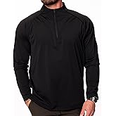 Allwood Drives Men's Quarter-Zip Athletic Pullover, Long Sleeve Performance Shirt