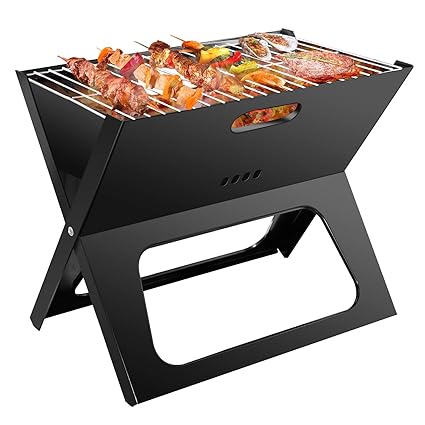 Bbq Holzkohlegrill Tragbarer Klappgrill Picknickgrill Fur Garten Camping Party