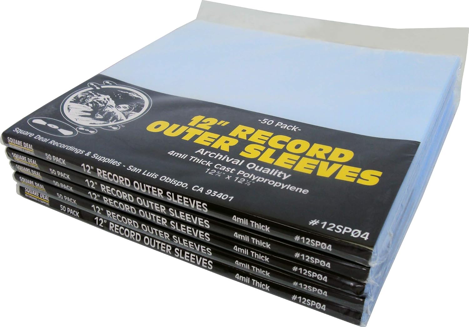 NEW(25 PK) 33 RPM 1/3 Vinyl Record Sleeves Protectors Plastic Poly Holders 2 Mil 722626902970