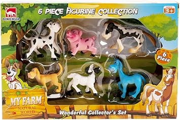 Cosas - Caja 6 Animales Granja Comic, Multicolor (728242): Amazon.es: Juguetes y juegos