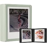iFreak Polaroid Photo Album, 32 Pockets for Instax Square Film. Mint Green | Compatible with Polaroid i-Type/600, 3.5x4.25 inch films and Instax Wide/Square photos. Clear pockets keep photos organized.
