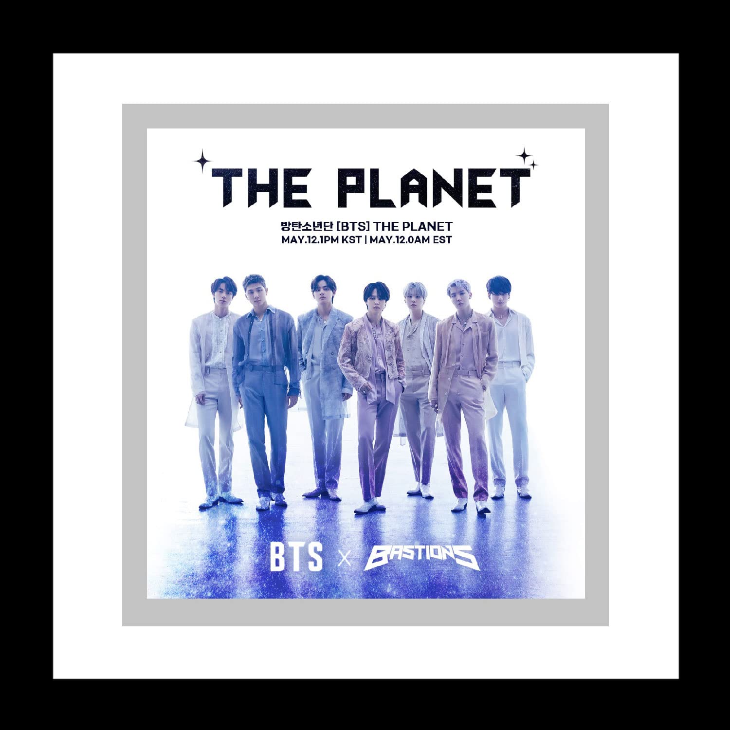 BTS THE PLANET BASTIONS OST CD+Poster on pack+Photobook+Photocard+Lyric book+Plate sticker+Deco sticker+Photo frame+Tracking Sealed