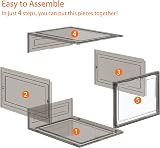 HOMIDEC 6 Pcs Shoe Boxes Clear Plastic Stackable with Lids 34.5x27x19 cm view 5