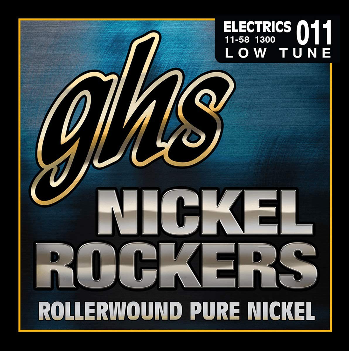 GHS NICKEL ROCKERS Rollerwound String Set For Electric Guitar - Low Tune - 1300-011/058