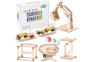 YUTIN STEM Science Kits for Kids Ages 8-12 8-10, Wood Building Crafts Kits for Boys 6-8, STEM Toys for Ages 8-13 6 7 8 9 10 11 Year Old Gifts, Kids Science Engineering Experiment Projects, 3D wooden Puzzles
