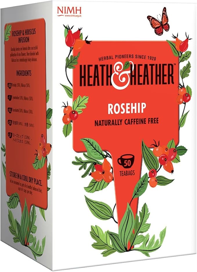 6 Pack of Heath And Heather Rosehip Tea 50 Bag Amazon.co.uk Grocery