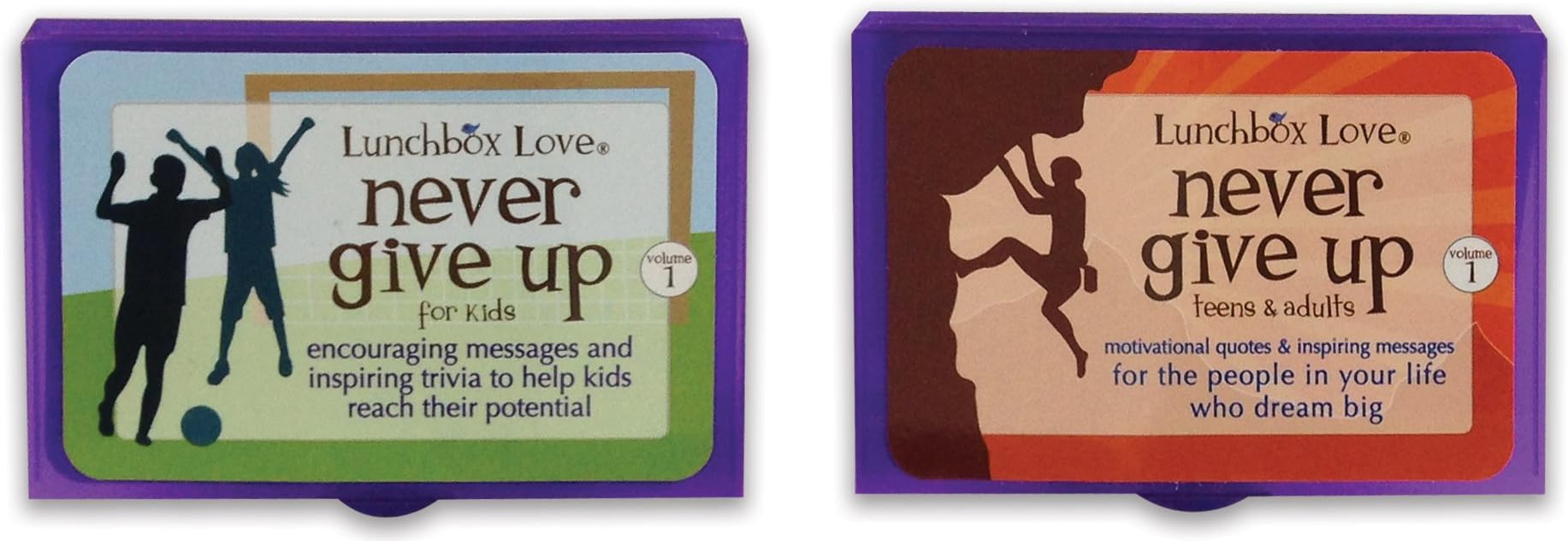 Lunchbox Love to Never Give Up--Motivational & Inspirational Cards for Everyone in Your Life