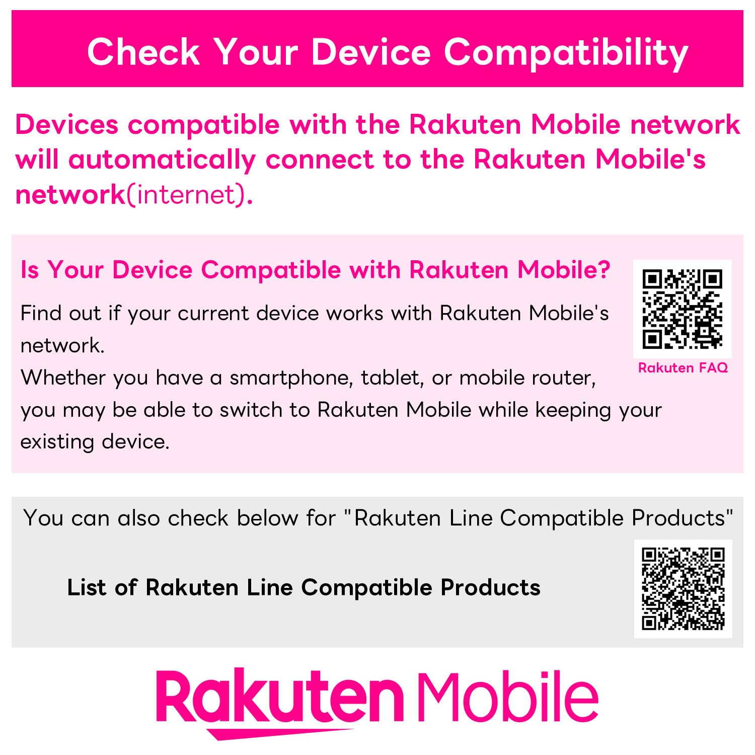 Japan Rakuten Mobile Prepaid SIM Card w/Text(SMS) to 73+ Countries, 1Year Plan, 3GB/mo. in Japan (Global 1GB/mo.), Quick Activation, 3-in-1 Triple-Cut SIM Card