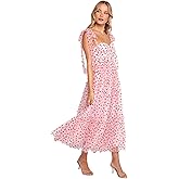 Petal & Pup Womens Floret Midi Dress Red Hearts