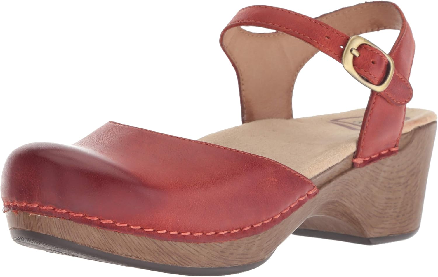 dansko sam ankle strap clog