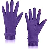 Dsane Womens Gloves Winter Touch Screen Texting Phone Windproof Gloves for Women Fleece Lined Thick Warm Gloves