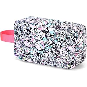 tokidoki Unicorno Travel Makeup Bag for Women,Cute Large Capacity Cosmetic Pouch Cartoon Portable Makeup Toiletry Bag for Tra