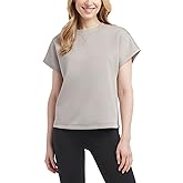 Danskin Womens Short Sleeve Crew Neck Luxe T-Shirt