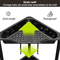 Mystozer Standing Shower Caddy 4 Tier Floor