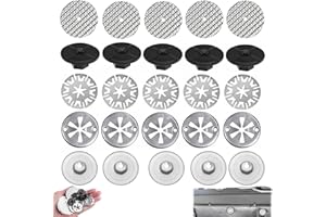 Car Heat Shield Repair Kit – Complete Set with 15 Clamping Washers (30mm), 5 Repair Plates (50mm), and 5 Plastic Nuts (24mm),