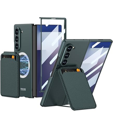 Amazon.com: SHIEID Galaxy Z Fold 7 Case with Card Holder, Front