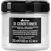 Davines OI Conditioner, Rich Creamy Hydrating Conditioner for All Hair Types - Accelerates Drying, Protects Structure &amp; Adds Shine with Antioxidant Roucou Oil - Softens &amp; Detangles