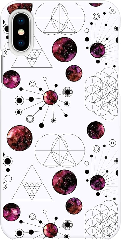 Amazon Ruuu Iphonex Iphone Xs 兼用 ハード スマートフォン スマホ ケース カバー Iphonexs 幾何学 宇宙柄 C 宇宙 コスモ プラネタリウム 星 ギャラクシー メンズ 修理パーツ 通販