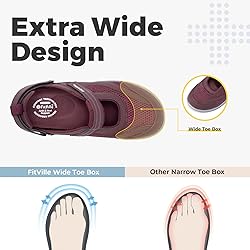 FitVille Diabetic Shoes for Women Extra Wide Width