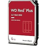 Western Digital 4TB WD Red Plus NAS Internal Hard Drive HDD - 5400 RPM, SATA 6 Gb/s, CMR, 128 MB Cache, 3.5" -WD40EFZX