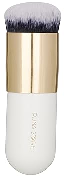 Puna Store Face Powder Blush Brush (White + Gold)
