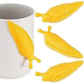 Soulchen 4 Pcs Sticky Banana Slugfest Novelty Sensory Slug Fidget Toy Mini Banana Slug Finger Puppet Slimy Sticky Slugs Tricky Toys for Halloween