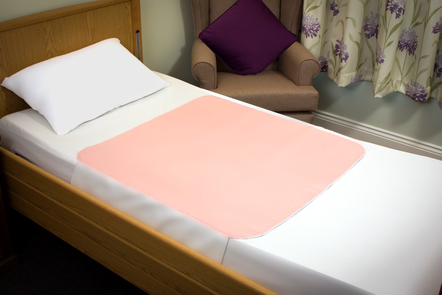 Washable Double Bed Pad / Protector with Tucks