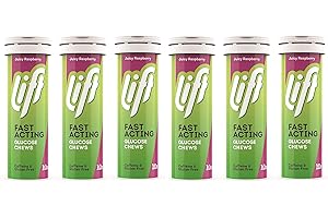 Glucotabs Raspberry Tube (10's) Bulk Pack x 6 Super Savings by GlucoTabsTM