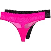 Smart & Sexy womens Mesh & Lace Thong Panties, Available in Multi Packs