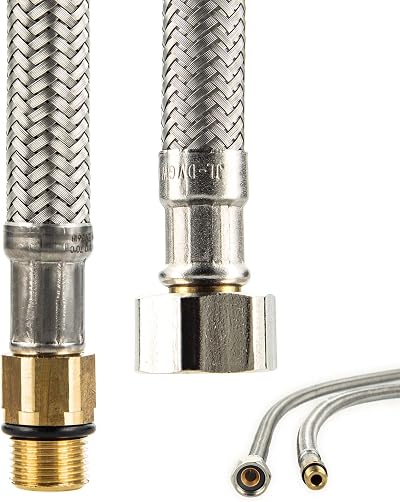 tecuro Sanitary Hose M12x1 Short x 3/8 Union Nut KTW-A DVGW 2000mm