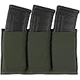 KRYDEX Molle 5.56mm Single/Double/Triple Magazine Pouch Speed Mag Pouches for .223 5.56 Magazine