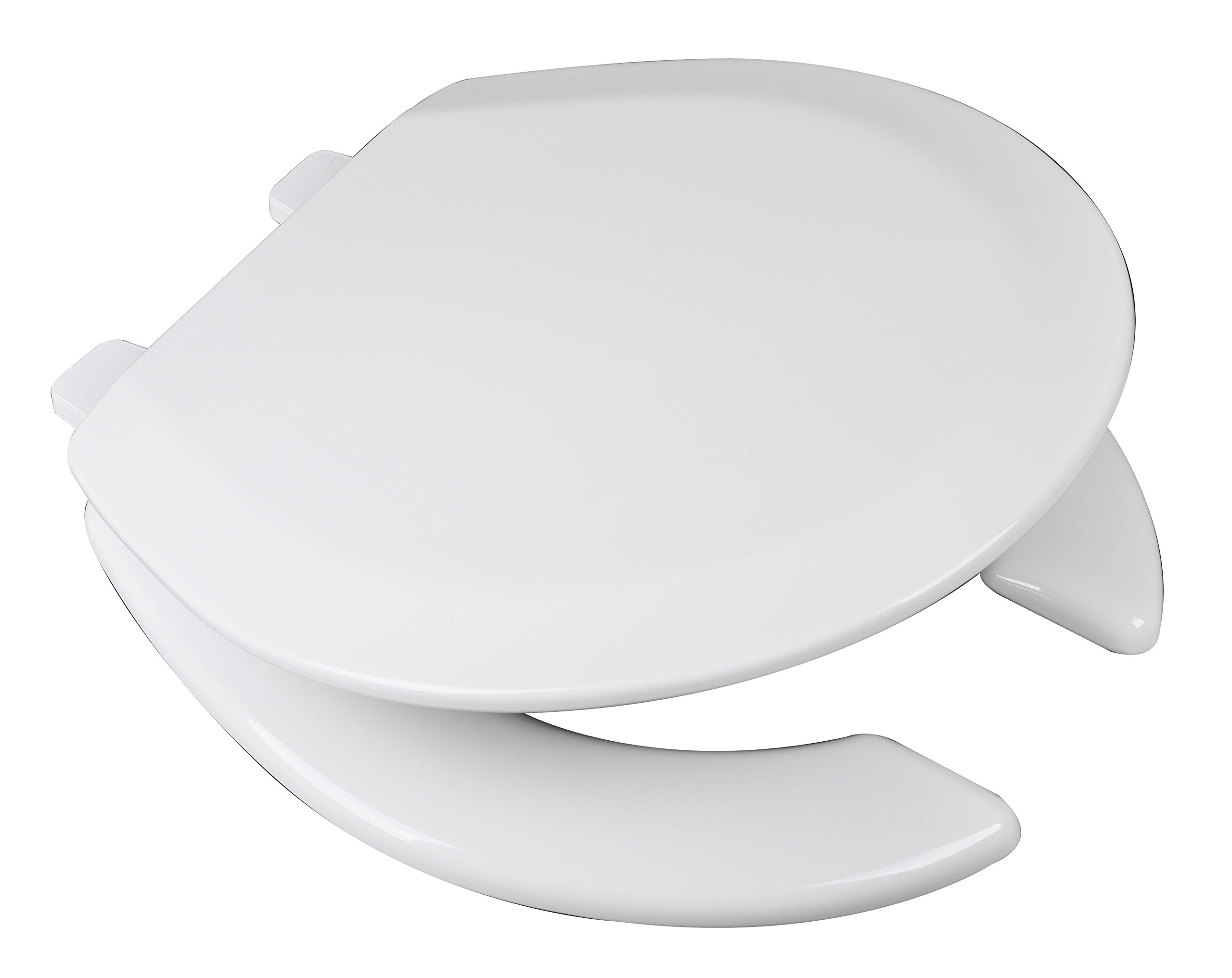 Bath Décor 1F1R400 Deluxe Molded Wood Round Toilet Seat with