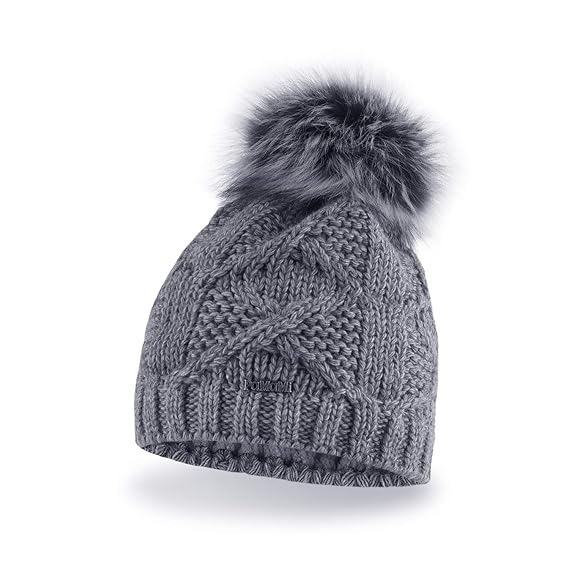 dark grey bobble hat