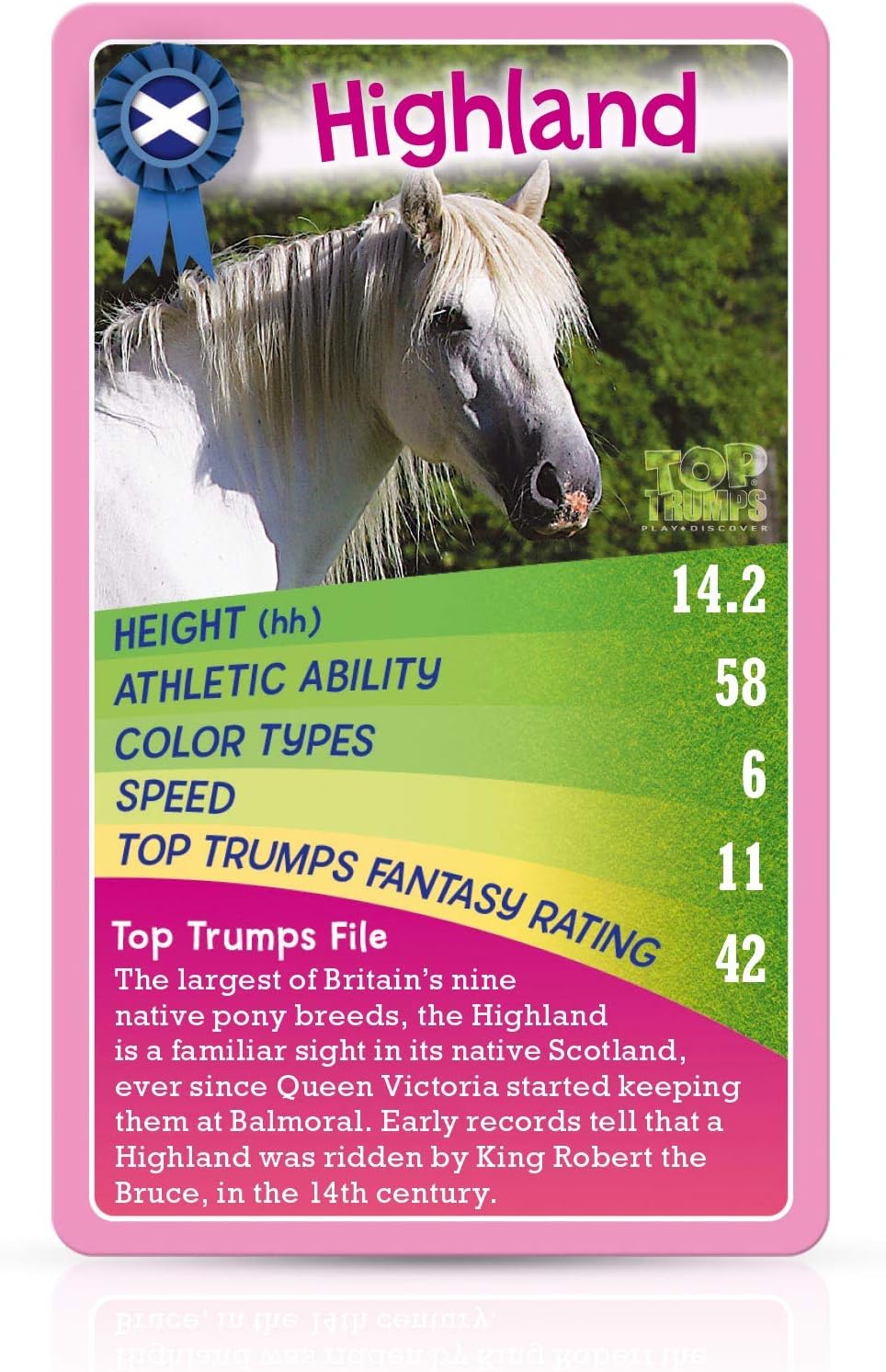 Top Trumps Horses, Ponies and Unicorns Card Game Pink 003491 - Image 3